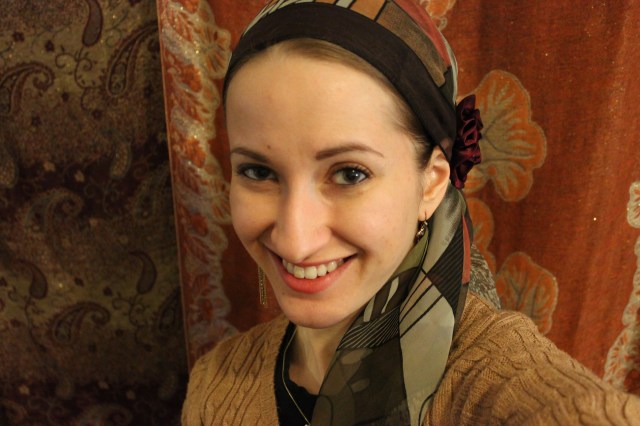 Andrea Grinberg Scarf Wrapunzel Tichel Flower